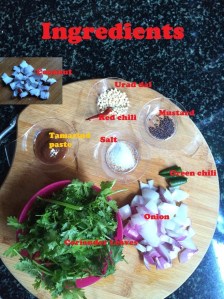 Take all your ingredients.