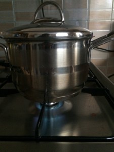 Now cover and cook it in medium flame.