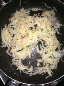 Saute until translucent.