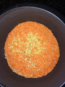 Pressure cook all the three dal's.