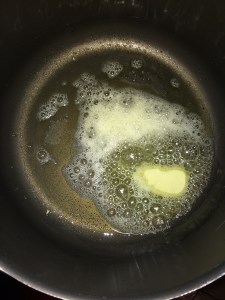 Add butter and oil in a pot.