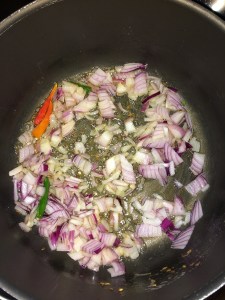 Add onion. Saute until translucent.