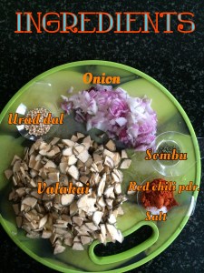 Take all your ingredients.