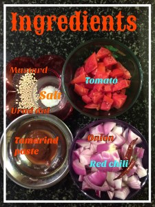 Take all your ingredients.