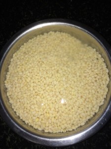 Soak the urad dal atleast for half an hour. 