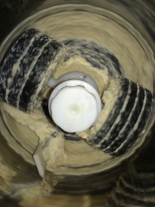 Add the soaked urad dal/ulunthu to the grinder. Grind it until the batter is smooth by adding water little by little.