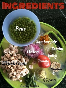 Take all your ingredients.