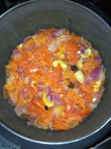 Open the pressure cooker after the pressure releases.