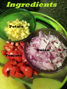 Take all your ingredients and get them ready.