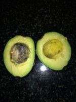 Twist open the two halves. 