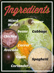 Take all your ingredients and prepare them accordingly.