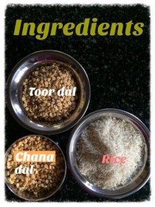 Take all the ingredients for soaking.