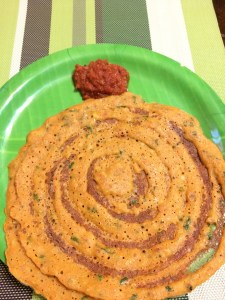 Serve it with the raw onion chutney.