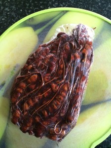 Take the block of tamarind.