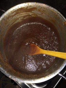 Switch off the stove after it thickens.