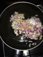 Now add onion and saute for few mins.