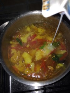 Add 2 tbsp. of milk.