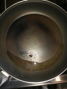 Take oil in a pan.
