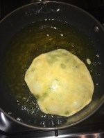 Flip it over and allow it to brown. Need to fry them in low flame. It will take atleast 10 to 15 mins per batch.