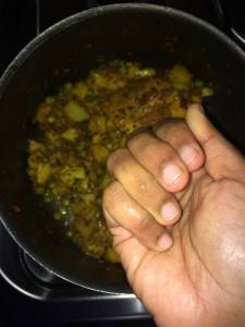 If needed can just sprinkle warter and allow it to cook until soft.