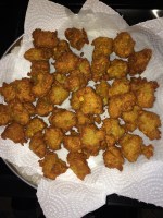 Allow it to cook and drain the vada's in a kitchen towel.