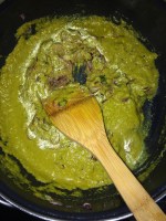 Add the ground paste and required amount of water. Cover and cook the gravy for few mins.