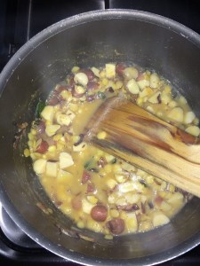 Allow it to boil everything together for few mins or just add everything in a pressure cooker and cook it for just one whistle.