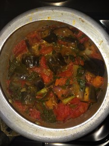 Open the pressure cooker after the pressure releases.