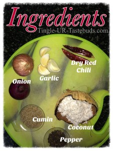 Ingredients to roast and grind.