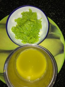 Do the same for all the chopped Podalangai/Snake Guard.