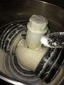 Add a pinch of salt to the grinding mixture.