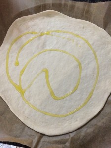 Drizzle some olive oil.