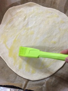 Spread it using a pastry brush.