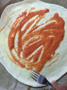 Poke holes using a fork(I forgot this step-Do it after rolling the dough).