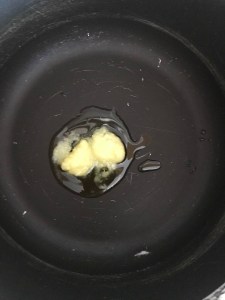 Take ghee in a vessel.