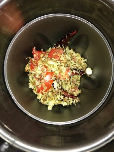 Transfer the contents to a blender.