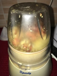 Add little water and blend until smooth.